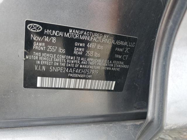 2019 HYUNDAI SONATA SE 5NPE24AF4KH757919