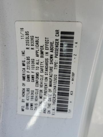 2017 HONDA ACCORD SPORT 1HGCR2F50HA102830
