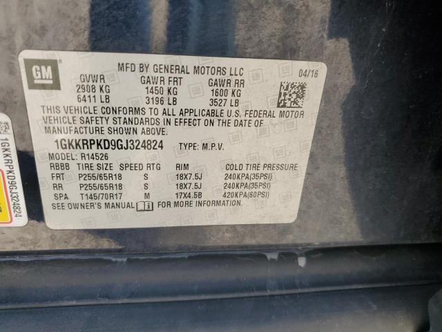 2016 GMC ACADIA SLE 1GKKRPKD9GJ324824