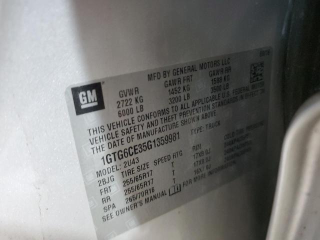 2016 GMC CANYON SLE #3269085063