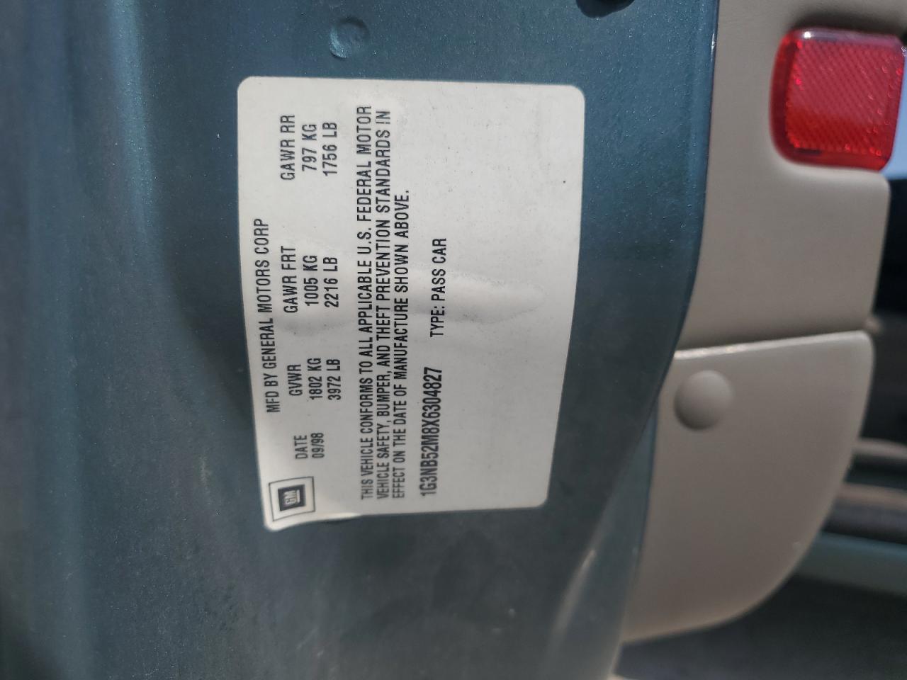 Lot #3259004036 1999 OLDSMOBILE CUTLASS GL