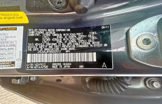2011 TOYOTA 4RUNNER SR - JTEZU5JR1B5032513