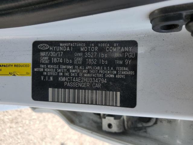 2017 HYUNDAI ACCENT SE KMHCT4AE2HU334794