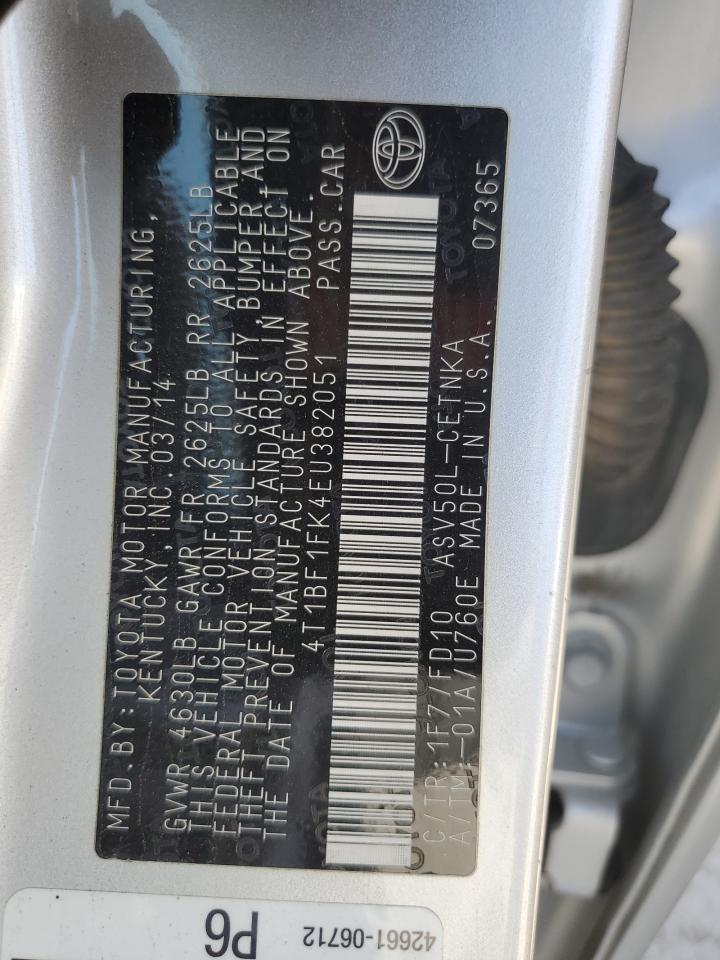 Lot #3255881822 2014 TOYOTA CAMRY L