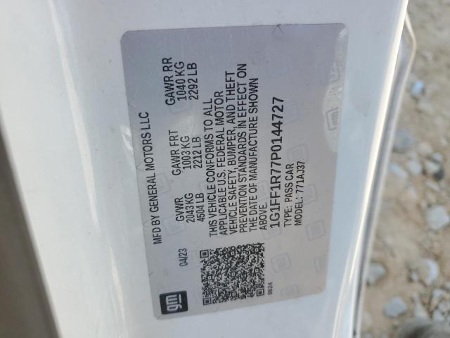 2023 CHEVROLET CAMARO LT1 1G1FF1R77P0144727