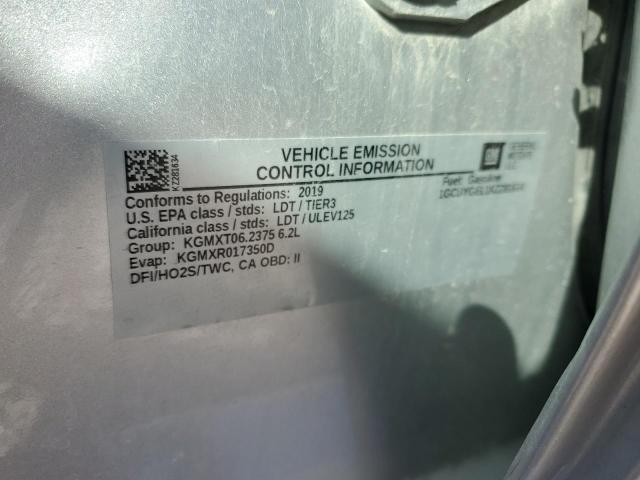 2019 CHEVROLET SILVERADO K1500 LTZ 1GCUYGEL1KZ281634