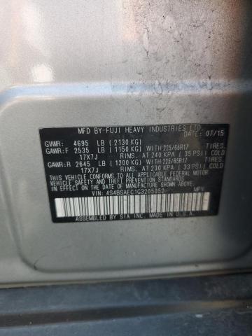 2016 SUBARU OUTBACK 2. 4S4BSAEC1G3205052