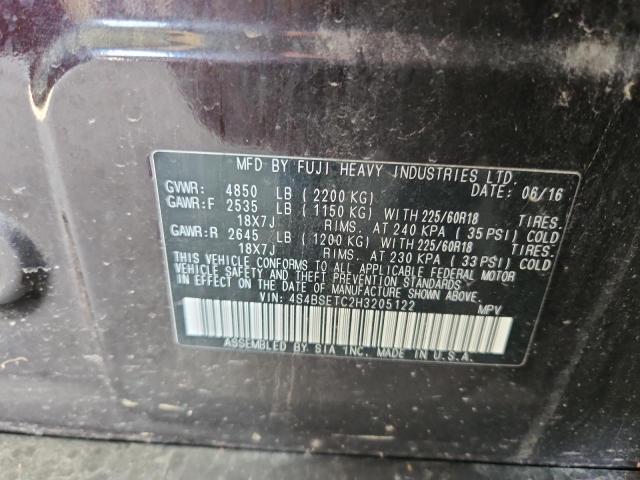 2017 SUBARU OUTBACK TO 4S4BSETC2H3205122