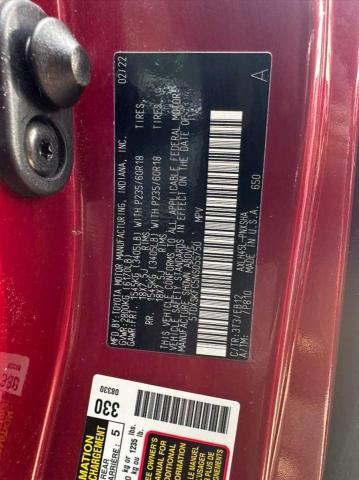 2022 TOYOTA SIENNA XSE 5TDXSKFC5NS055750