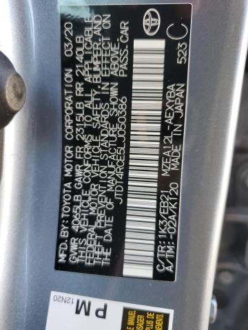 2020 TOYOTA COROLLA XSE JTDT4RCE5LJ050386