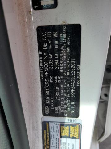 2020 KIA FORTE FE 3KPF24AD9LE262091