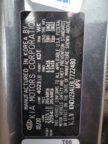 2020 KIA SOUL LX KNDJ23AU3L7722480