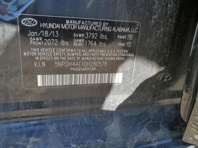 2013 HYUNDAI ELANTRA GL - 5NPDH4AE1DH280578
