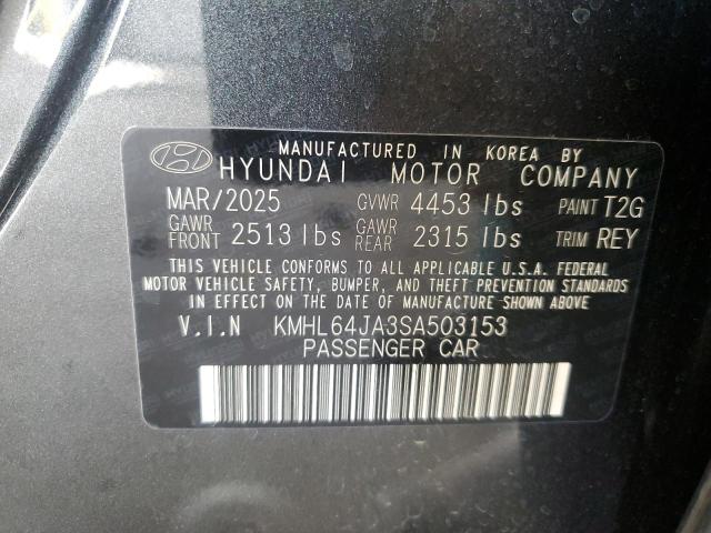 2025 HYUNDAI SONATA SEL KMHL64JA3SA503153