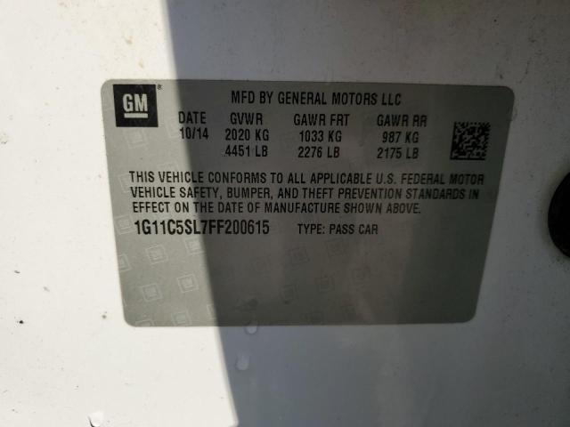 2015 CHEVROLET MALIBU 1LT 1G11C5SL7FF200615