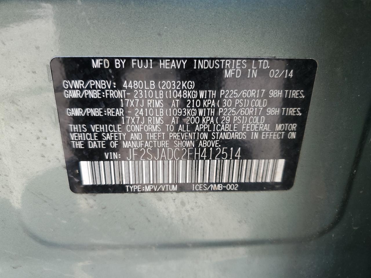 SUBARU FORESTER 2.5I PREMIUM