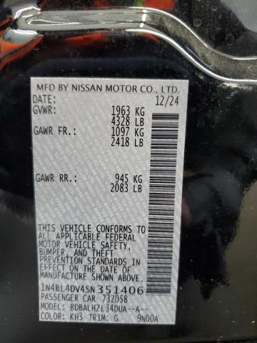 2025 NISSAN ALTIMA SV 1N4BL4DV4SN351406