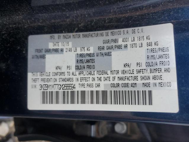 2016 MAZDA 3 TOURING 3MZBM1M77GM266694