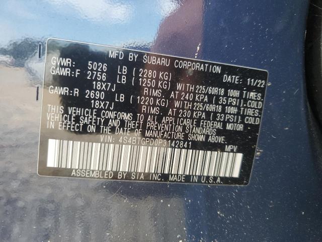 2023 SUBARU OUTBACK TO - 4S4BTGPD0P3142841