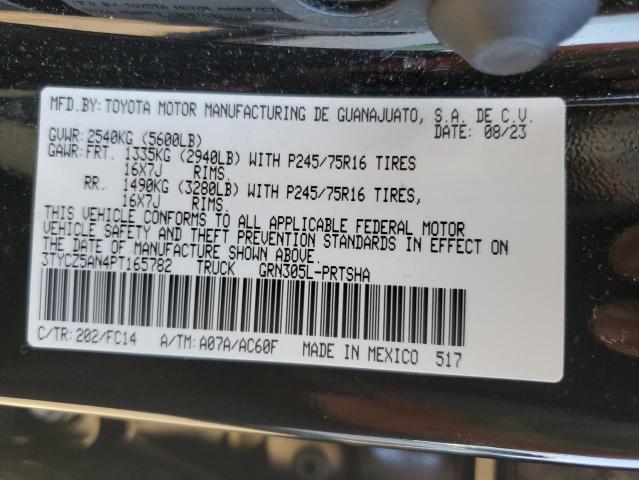 2023 TOYOTA TACOMA DOU 3TYCZ5AN4PT165782