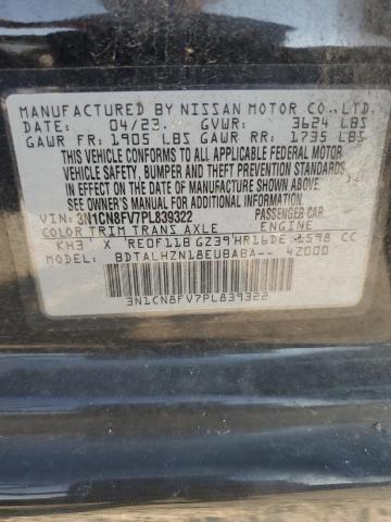 2023 NISSAN VERSA SR 3N1CN8FV7PL839322