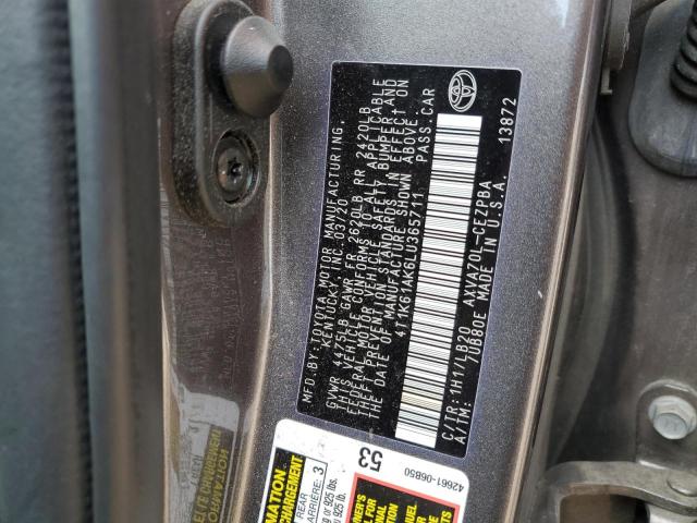 2020 TOYOTA CAMRY XSE - 4T1K61AK6LU365711