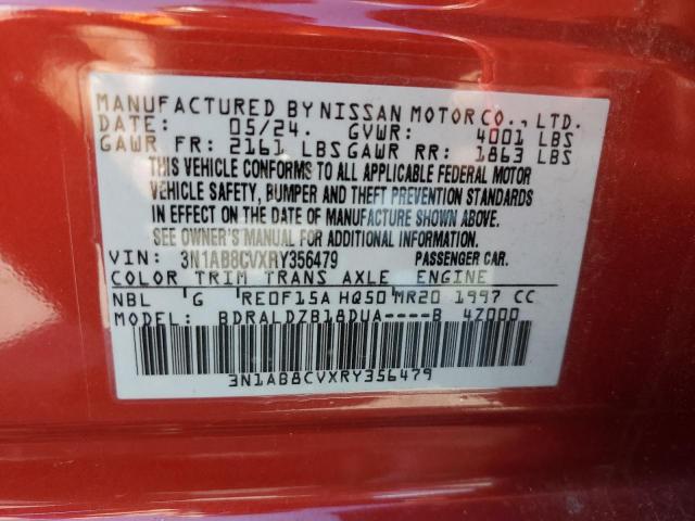 2024 NISSAN SENTRA SV 3N1AB8CVXRY356479