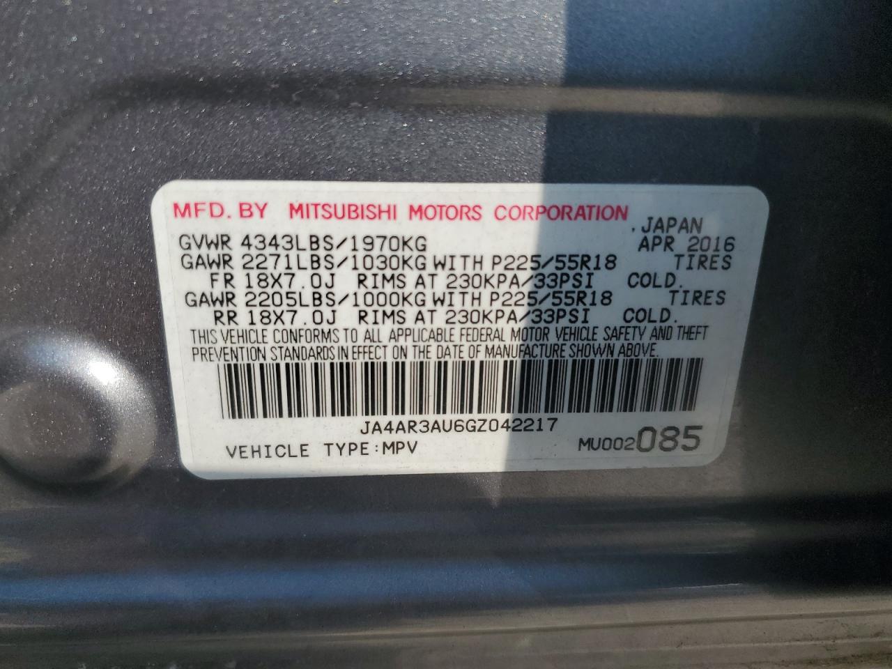 MITSUBISHI OUTLANDER ES