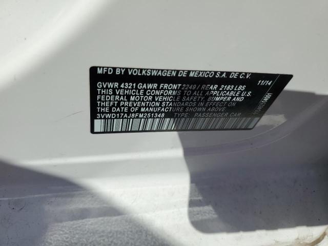 2015 VOLKSWAGEN JETTA SE 3VWD17AJ8FM251348