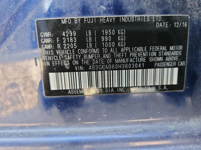 2017 SUBARU IMPREZA PR - 4S3GKAB60H3603041