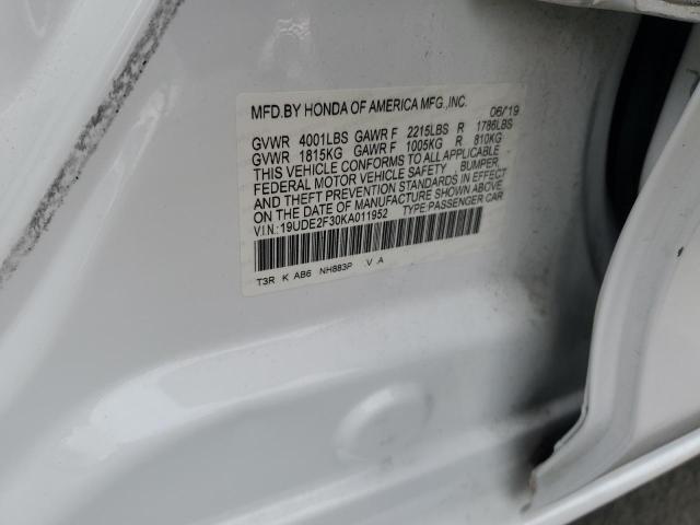 2019 ACURA ILX - 19UDE2F30KA011952