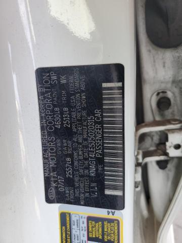 2018 KIA OPTIMA HYB KNAGT4LE5J5020315