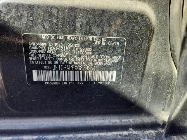 2016 SUBARU IMPREZA SP JF1GPAP6XG8299640