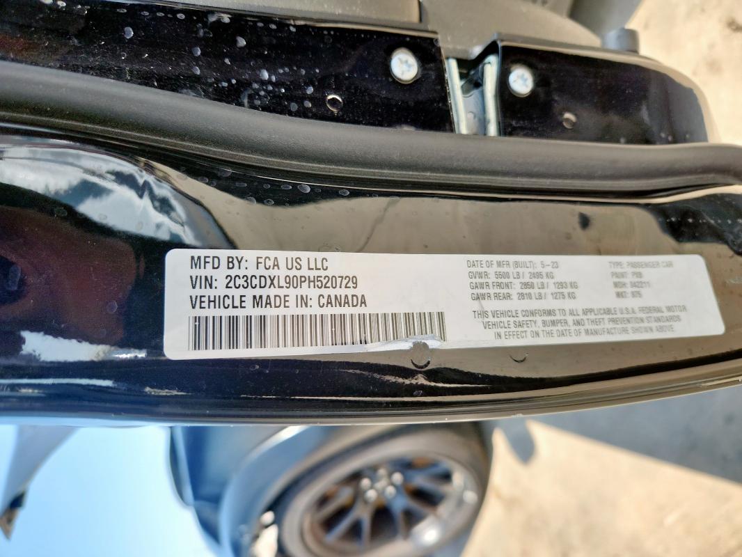 2023 DODGE CHARGER SR - 2C3CDXL90PH520729