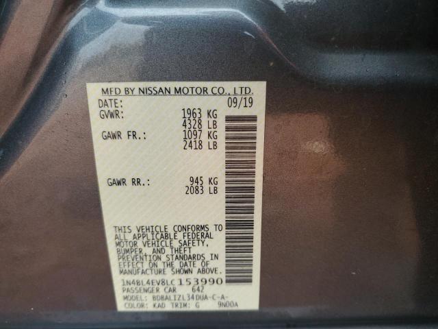 2020 NISSAN ALTIMA SL 1N4BL4EV8LC153990