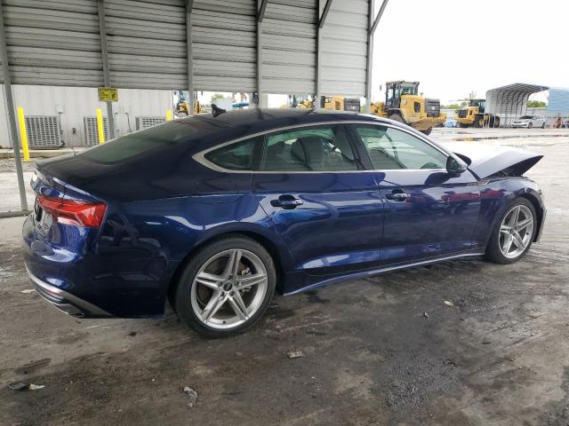 AUDI A5 QUATTRO 2022 blue  gas WAUDACF56NA023574 photo #4