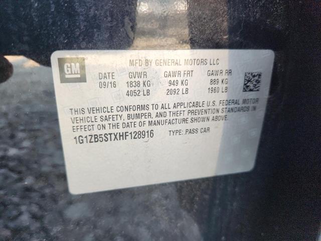 2017 CHEVROLET MALIBU LS 1G1ZB5STXHF128916