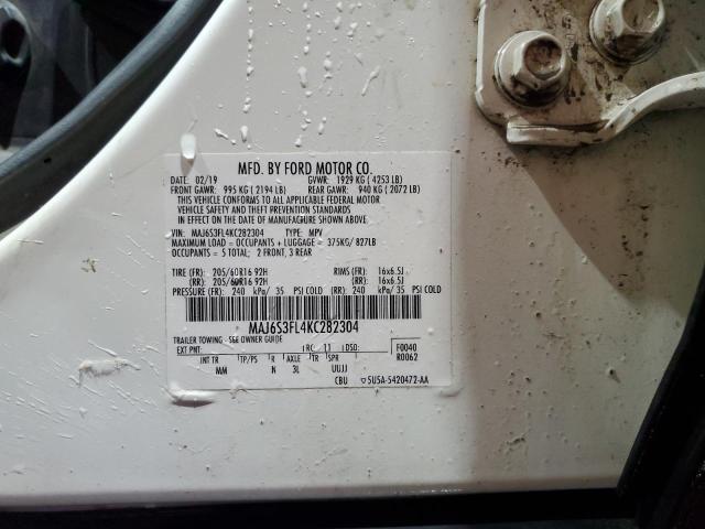 2019 FORD ECOSPORT S - MAJ6S3FL4KC282304