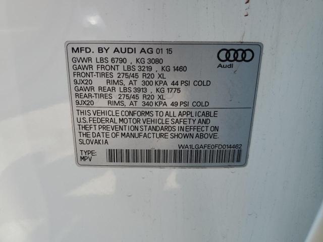 2015 AUDI Q7 PREMIUM WA1LGAFE0FD014462