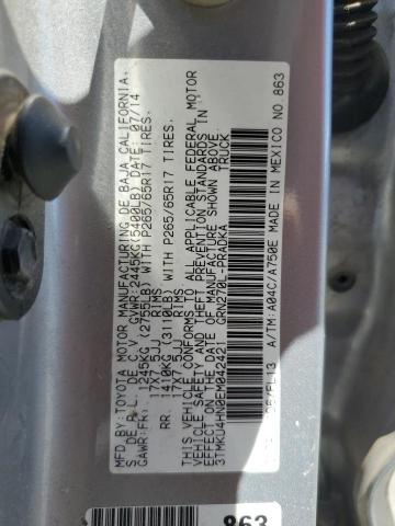 2014 TOYOTA TACOMA DOU #3259372269