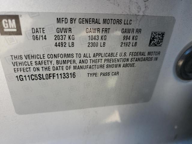 2015 CHEVROLET MALIBU 1LT 1G11C5SL0FF113316