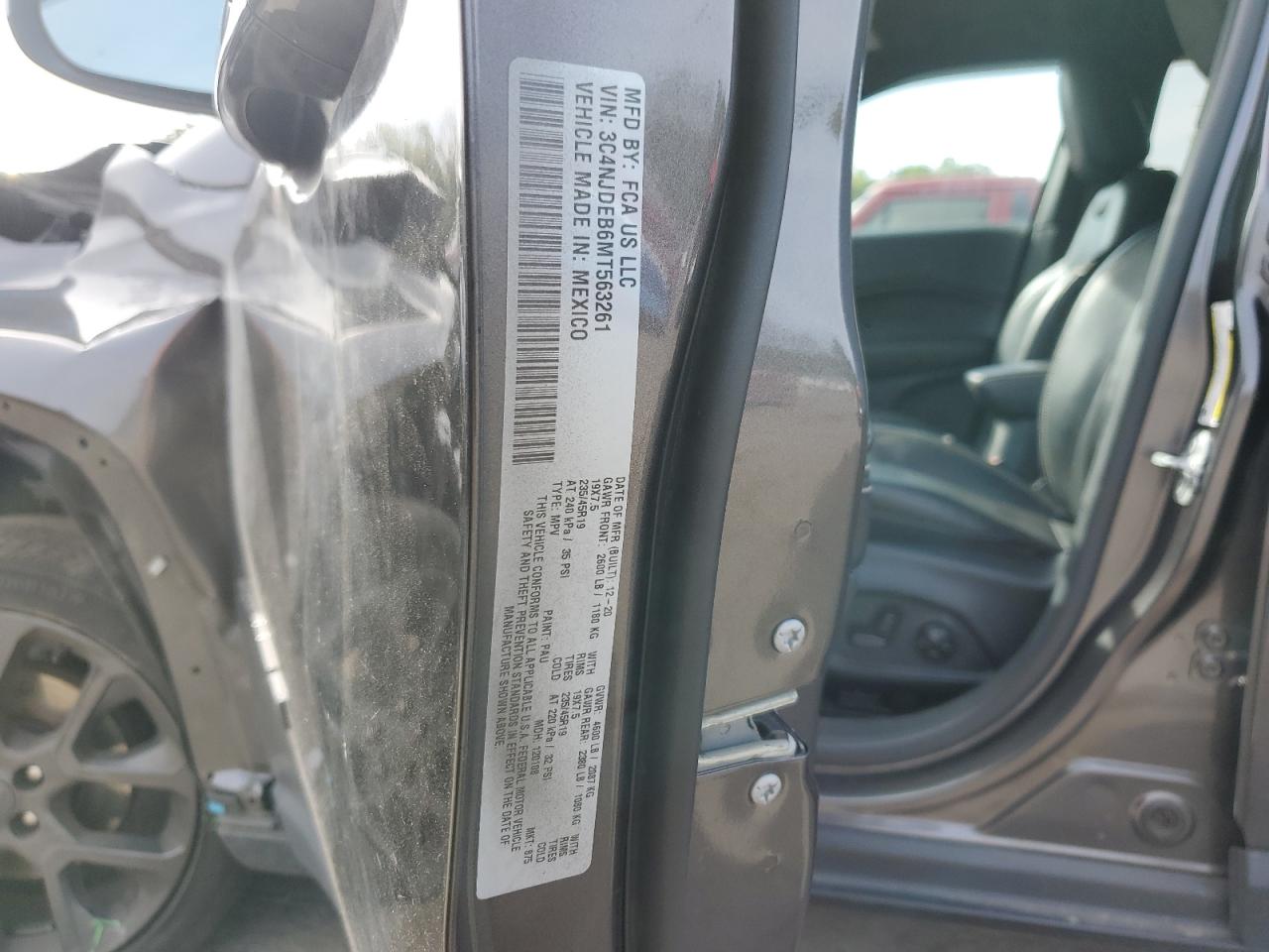 Lot #3317703124 2021 JEEP COMPASS 80