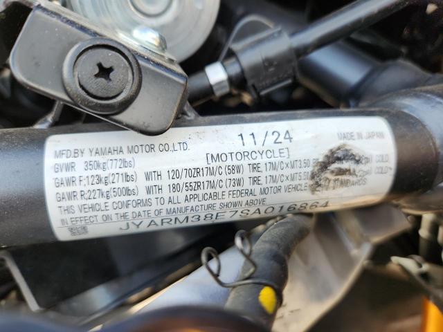 2025 YAMAHA YZFR7 JYARM38E7SA016864