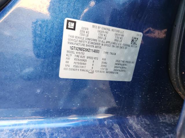 2017 GMC SIERRA K1500 SLT 1GTV2NEC6HZ114883