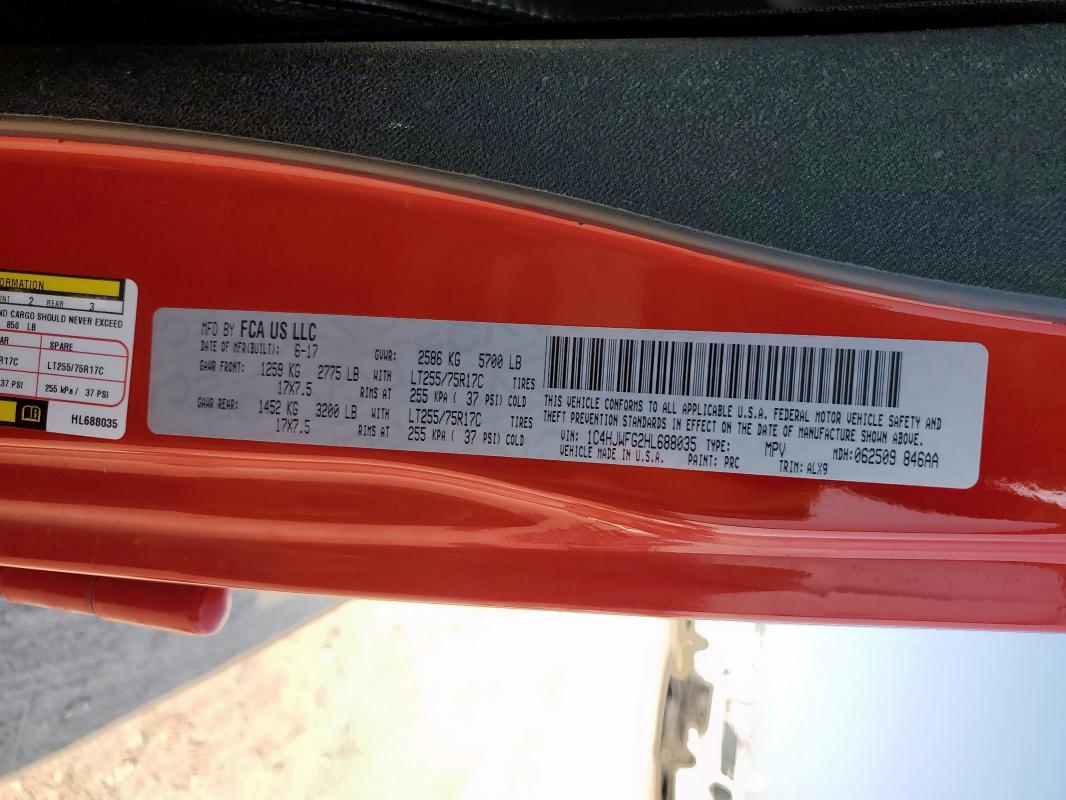 2017 JEEP WRANGLER U 1C4HJWFG2HL688035