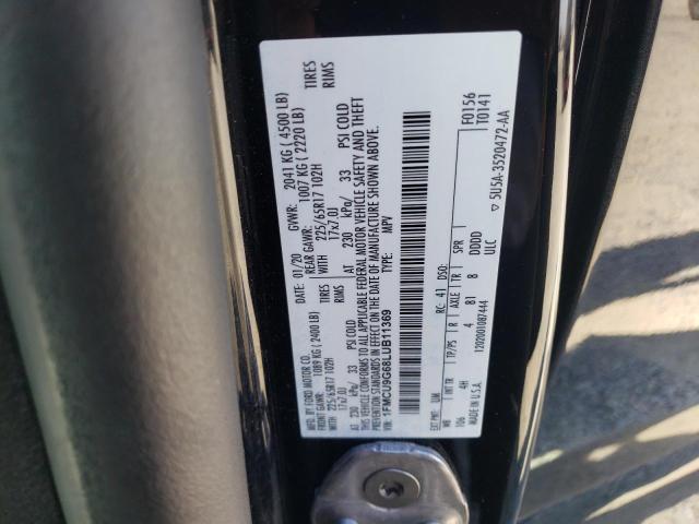 2020 FORD ESCAPE SE - 1FMCU9G68LUB11369