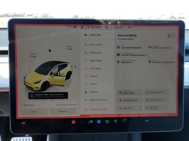 2023 TESLA MODEL Y 7SAYGDEF4PF882291