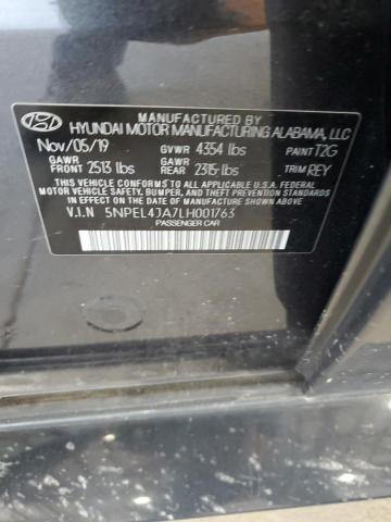 2020 HYUNDAI SONATA SEL 5NPEL4JA7LH001763