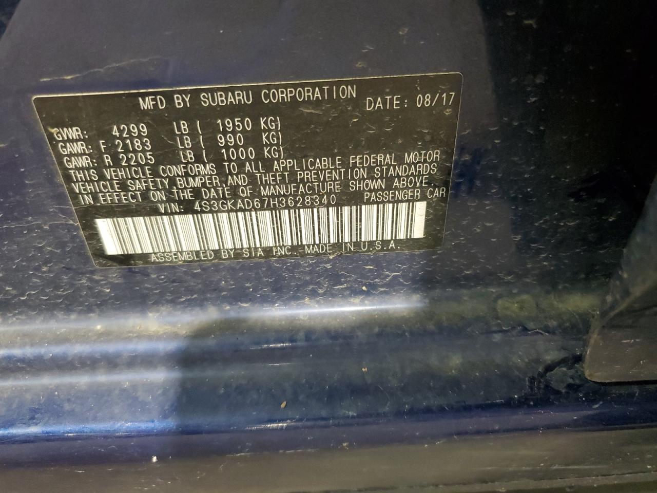 SUBARU IMPREZA PREMIUM PLUS