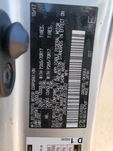 2018 TOYOTA 4RUNNER SR JTEBU5JRXJ5513652